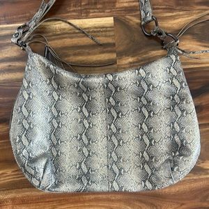 EUC HOBO purse in snakeskin print